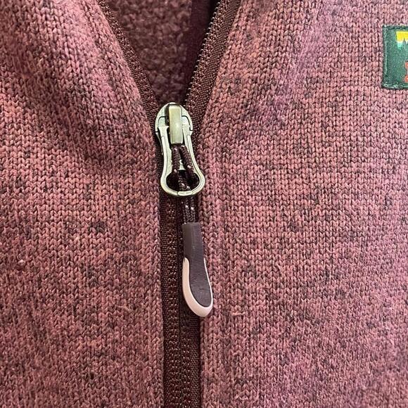 L.l.bean sweater fleece full-Zip jacket - red- medium - Picture 6 of 12